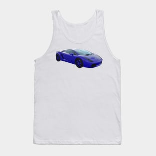 Lamborghini - Blue - Exotic Cars Tank Top